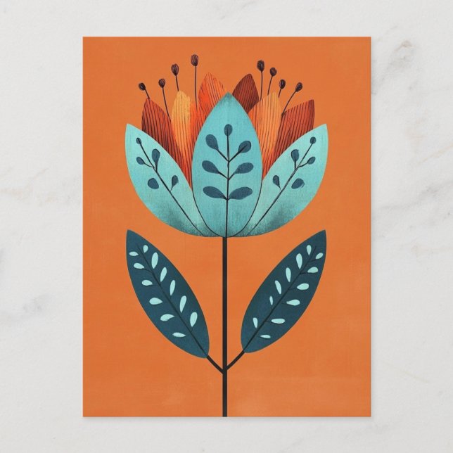 Cartão Postal Folk Bloom #232 (Frente)