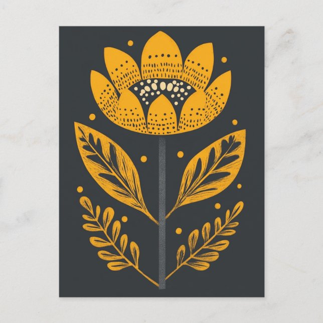 Cartão Postal Folk Bloom #233 (Frente)