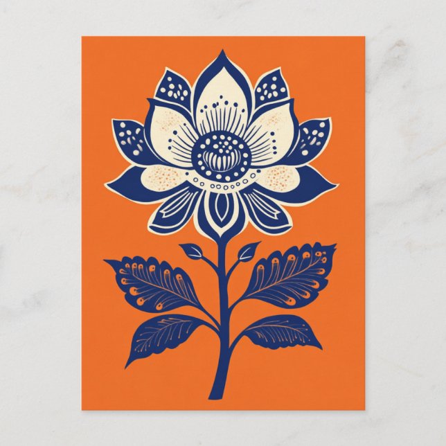 Cartão Postal Folk Bloom #237 (Frente)