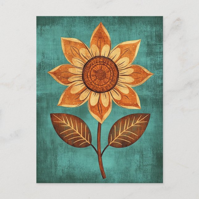 Cartão Postal Folk Bloom #242 (Frente)