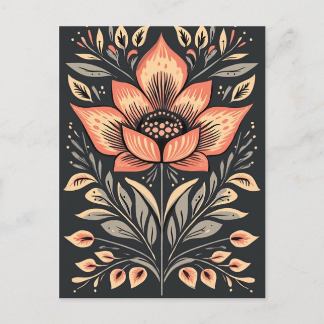 Cartão Postal Folk Bloom #243 (Frente)