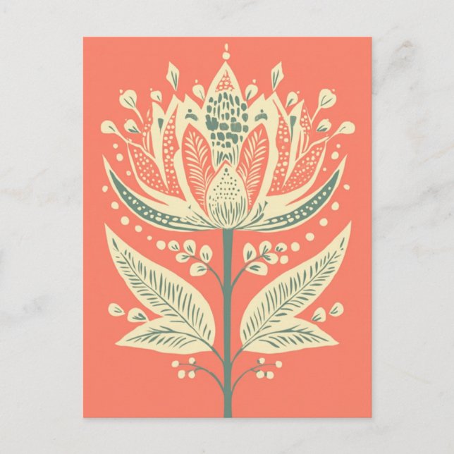 Cartão Postal Folk Bloom #247 (Frente)