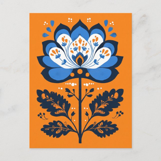 Cartão Postal Folk Bloom #249 (Frente)