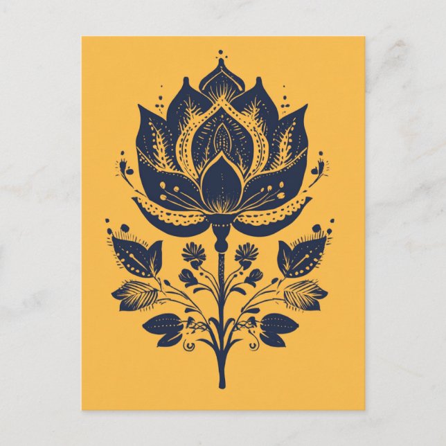 Cartão Postal Folk Bloom #252 (Frente)