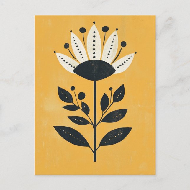 Cartão Postal Folk Bloom No.257 (Frente)