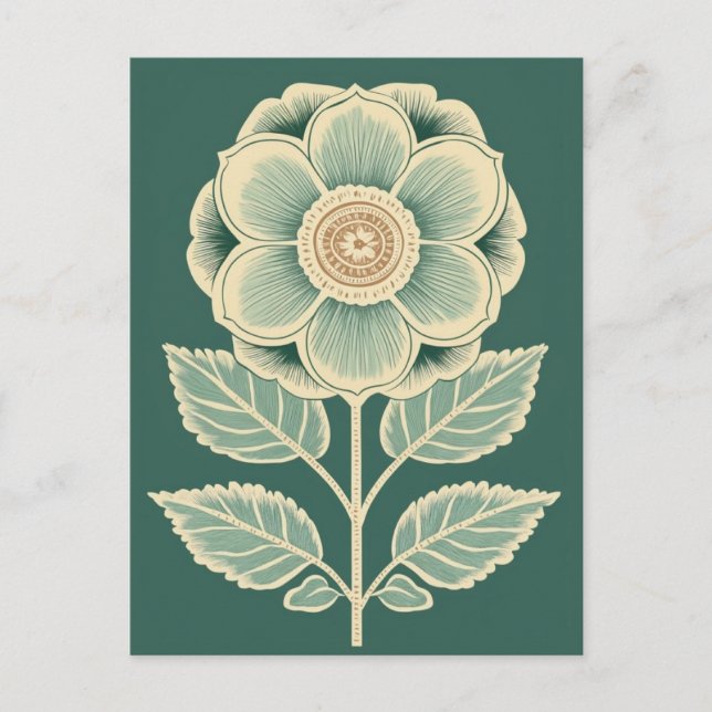 Cartão Postal Folk Bloom No.268 (Frente)