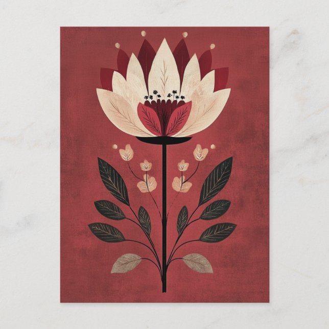 Cartão Postal Folk Bloom No.272 (Frente)