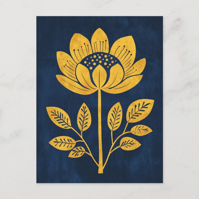 Cartão Postal Folk Bloom No.276 (Frente)