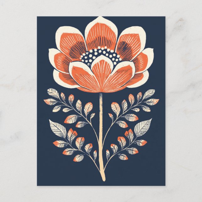 Cartão Postal Folk Bloom No.278 (Frente)