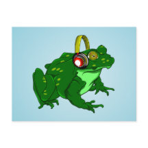 Fones de ouvido engraçados para Vestir Bullfrog