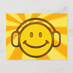 Cartão Postal Fones de ouvido retrorreflectores
