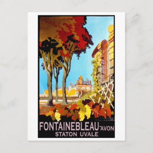 Cartão Postal Fontainebleau, Avon, Paris, França, colheita