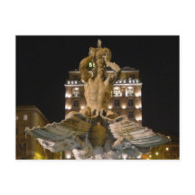 Fontana del Tritone, Roma, Itália -