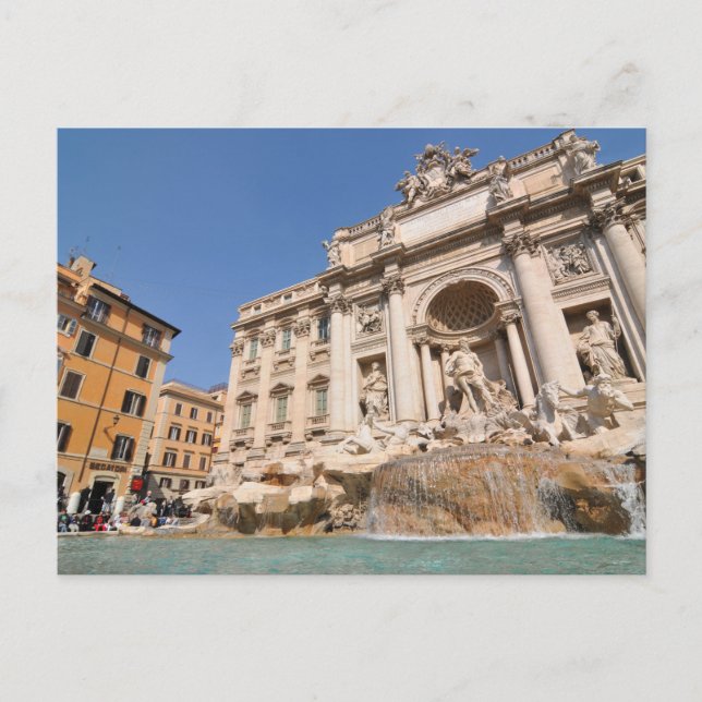 Cartão Postal Fontana di Trevi em Roma, Itália (Frente)