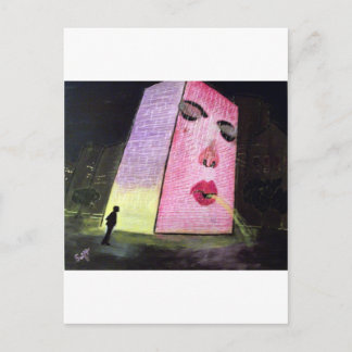 Cartão Postal Fonte da coroa de Chicago no parque do milênio