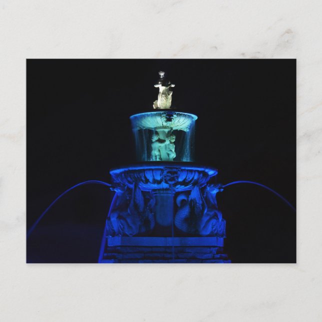 Cartão Postal Fonte de Cavalo do Círculo Meyer, Kansas City (Frente)