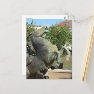 Cartão Postal Fonte de Kansas City Cavalo no Outono