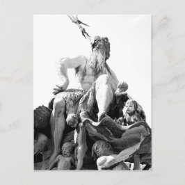 Cartão Postal Fonte de Netuno em Berlim, Alemanha