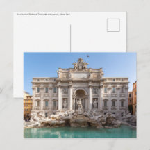 Fonte de Trevi ao início da manhã - Roma, Itália