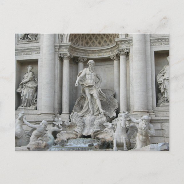Cartão Postal Fonte de Trevi Fontana di Trevi Roma Itália (Frente)