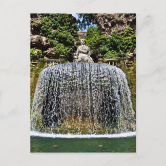 Cartão Postal Fonte em Villa D'Este
