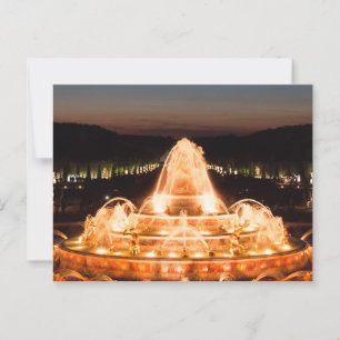 Cartão Postal Fonte iluminada de Latona, Versalhes