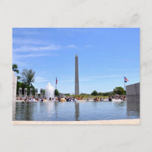 Cartão Postal Fonte Memorial da II Guerra Mundial e Monumento a