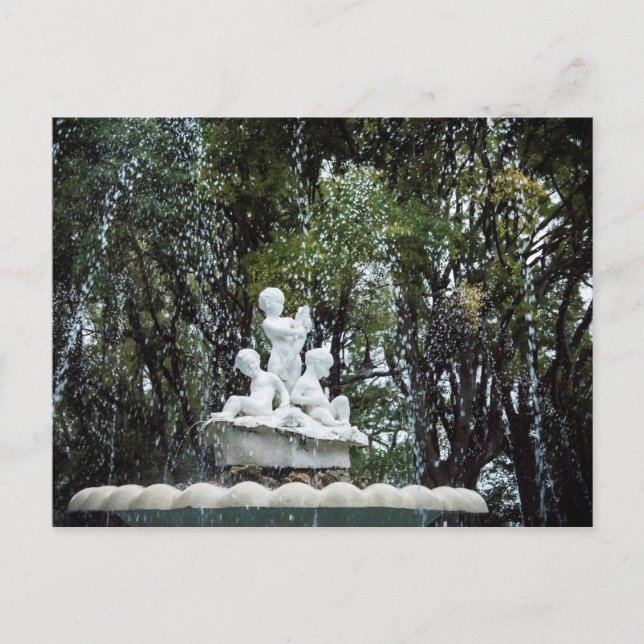 Cartão Postal Fonte na cidade de Varna, Bulgária (Frente)