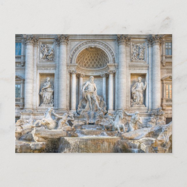 Cartão Postal Fonte Trevi (italiano: Fontana di Trevi) 5 (Frente)