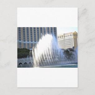 Cartão Postal Fontes e Arquitetura ao longo da Las Vegas Str