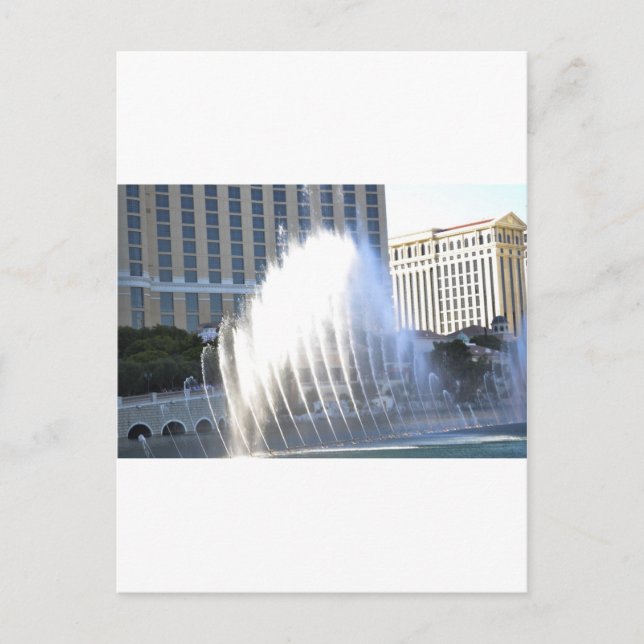 Cartão Postal Fontes e Arquitetura ao longo da Las Vegas Str (Frente)