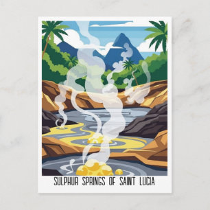 Cartão Postal Fontes Sulfurosas de Santa Lúcia Viagem