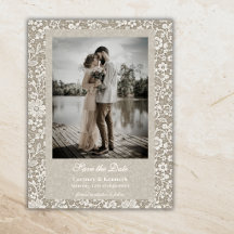 Foque Fotografia Bege Casamento Save The Date Rust