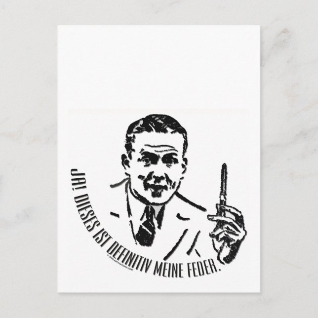 Cartão Postal For German Writers (Frente)