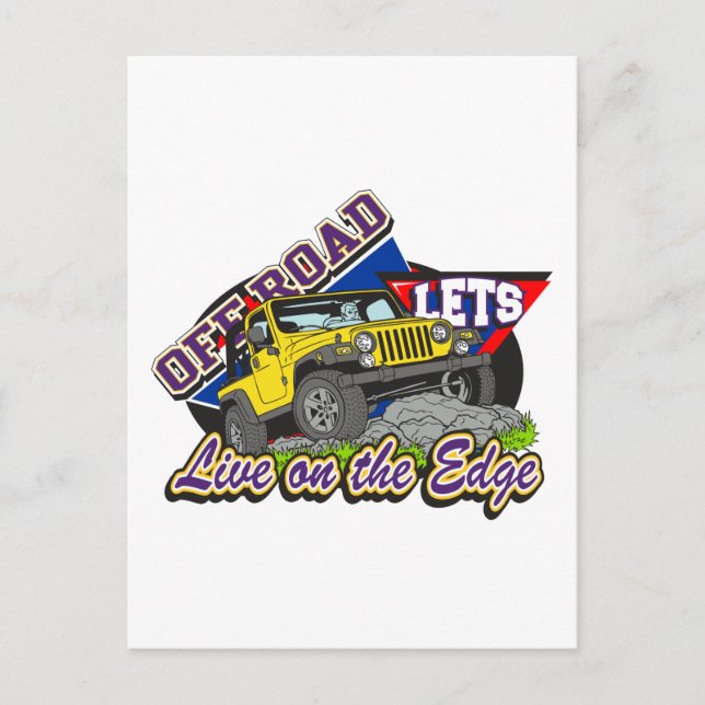 Cartão Postal Fora Da Estrada Na Borda (Frente)