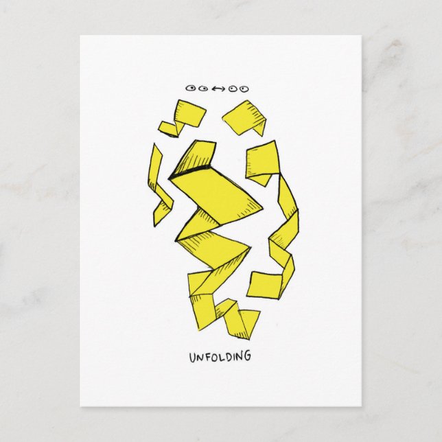 Cartão Postal Fora/Dentro. Um Abstrato. (Frente)