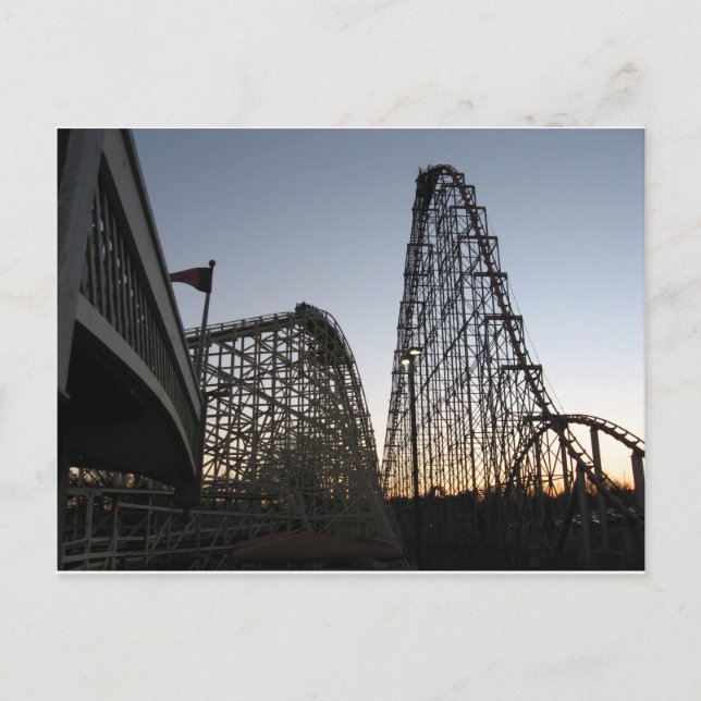 Cartão Postal Força de Aço e Parque Dorney de Thunderhawk (Frente)