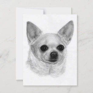 Cartão Postal Força silenciosa - Arte Chihuahua pintada à mão