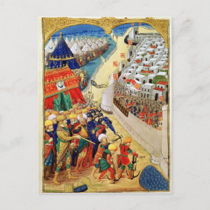Cartão Postal Forças turcas que se preparam para a batalha