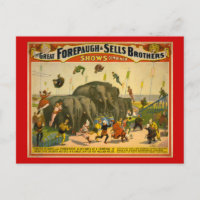 Forepaugh e Vende Elefantes Irmãos Poster de Circo