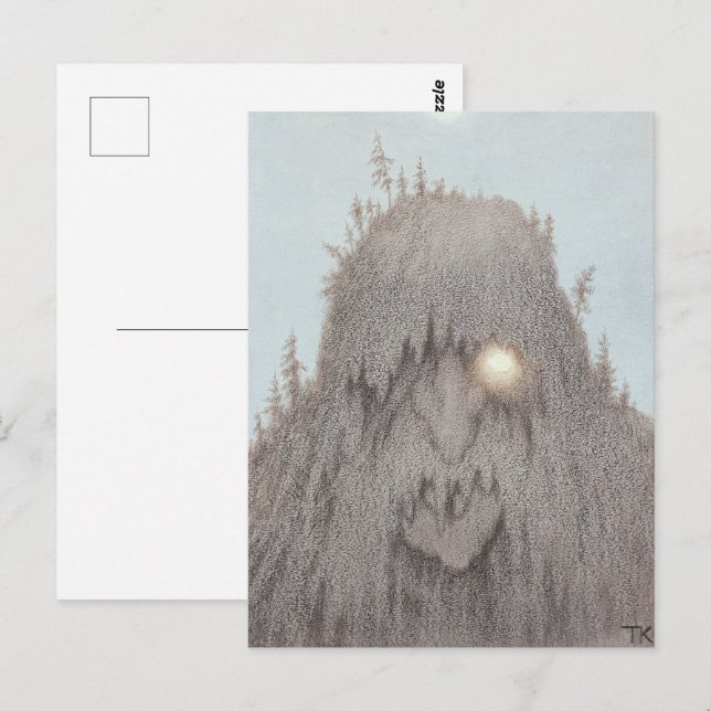 Cartão Postal Forest Troll Theodor Kittelsen (Frente/Verso)