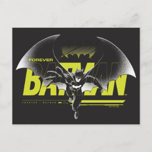Cartão Postal Forever Batman Atingindo Gráfico