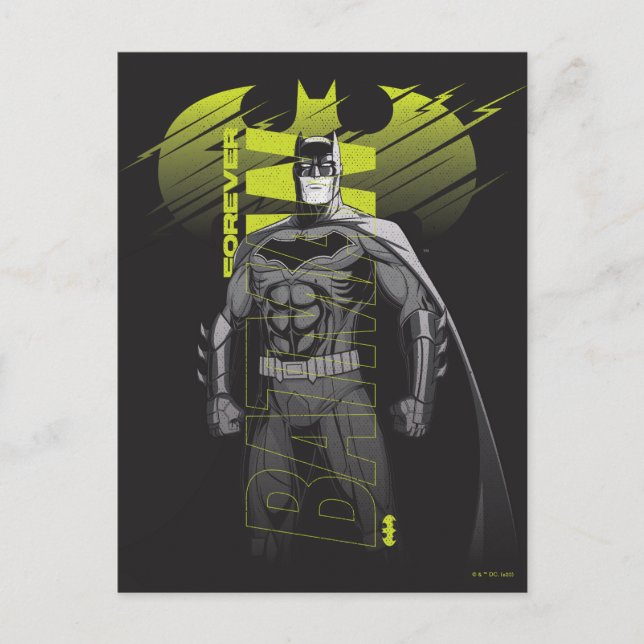 Cartão Postal Forever Batman Ligar Caractere Arte (Frente)