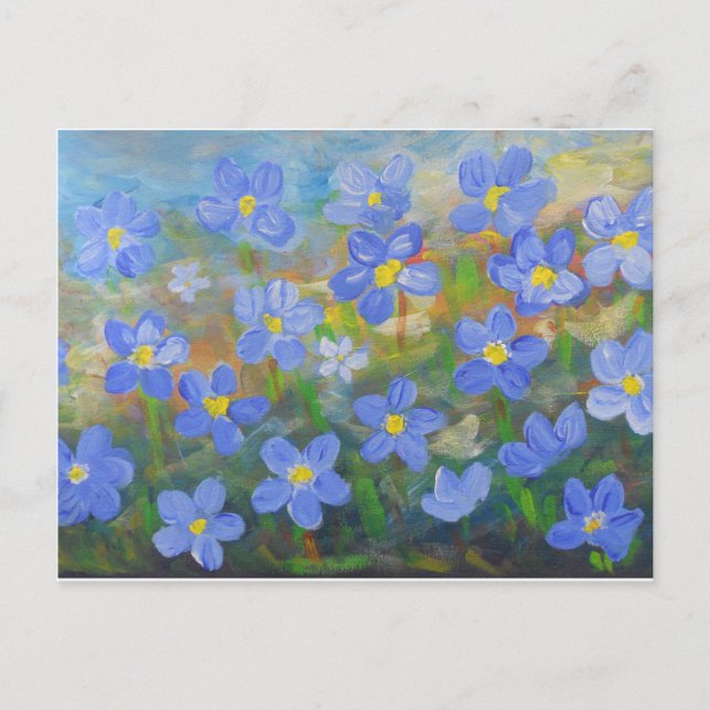 Cartão Postal forget-me-not (Frente)