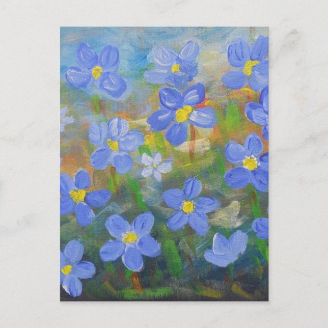 Cartão Postal forget-me-not (Frente)