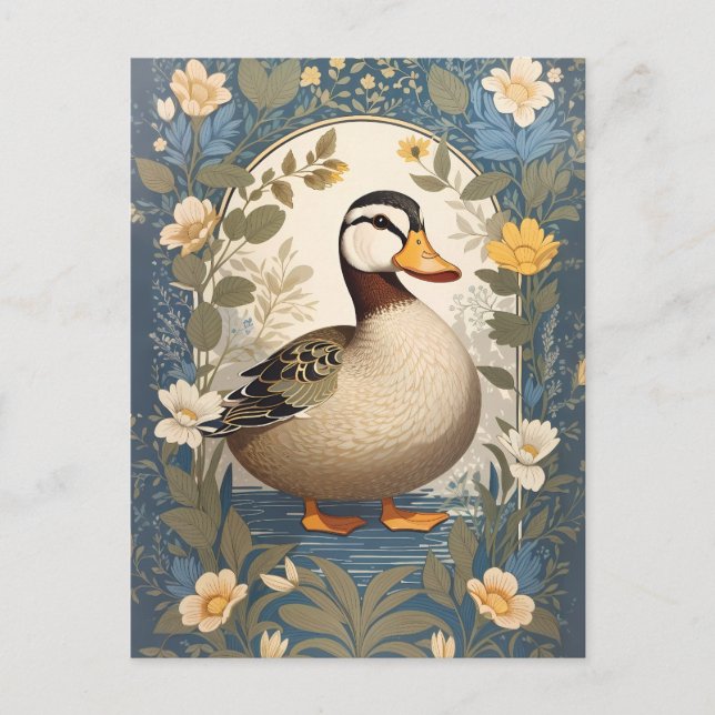 Cartão Postal Forma Flamental do Pato Cinto (Frente)