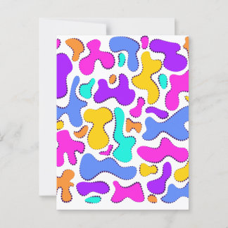 Cartão Postal Forma líquida com ácido claro