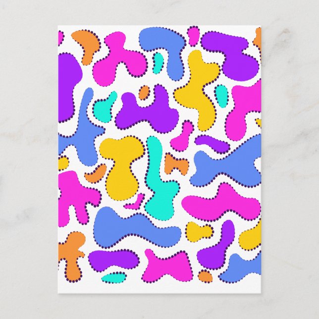 Cartão Postal Forma líquida com ácido claro (Frente)