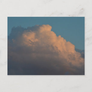 Cartão Postal Formação bonito de nuvens rosa florida