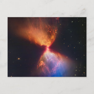Cartão Postal Formação de protoestrela de ampulheta JWST